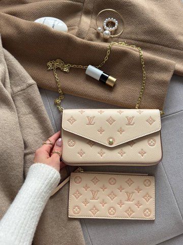 Женская сумка-пошет Louis Vuitton / Луи Виттон F&eacute;licie Pochette Eden, среднего размера, Китай pr7993 - S04047-1366441 фото