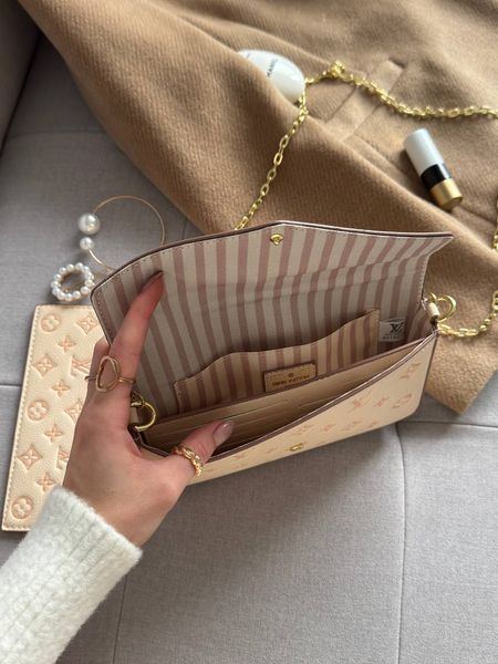 Женская сумка-пошет Louis Vuitton / Луи Виттон F&eacute;licie Pochette Eden, среднего размера, Китай pr7993 - S04047-1366441 фото