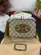Жіноча сумка через плече Gucci / Гуччі Horsebit 1955 Small, з канвасу, з монограмним принтом, коричнева, Китай P11020-1077667 фото
