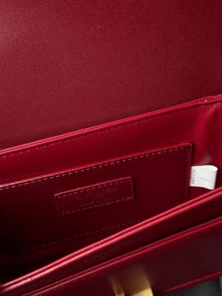Женская сумка Saint Laurent / Сен Лоран Solferino большого формата, с золотистой фурнитурой, красная, Китай pr02333 - S03030-1005825 фото