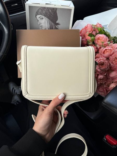 Жіноча сумка Saint Laurent / Сен Лоран Solferino, із сріблястою фурнітурою, молочна, Китай pr7019 - S03036-1118820 фото