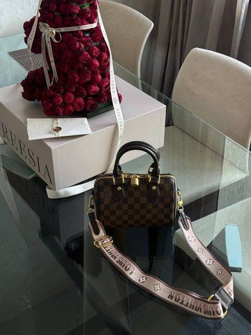 Женская сумка Louis Vuitton / Луи Виттон Speedy нано, компактная, с магнитной коробкой, коричневая, Китай lv1030 - S04022-1280807 фото