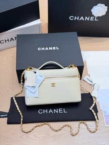 Жіноча сумка-кейс Chanel / Шанель Vanity Case, з натуральної шкіри, чорна, для повсякденного носіння, Китай 3985-1754068 фото