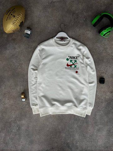 Світшот Nike x Off-White / Найк x Офф-Вайт для чоловіків, сірий, на осінь-весну, Туреччина 7677-374106 фото
