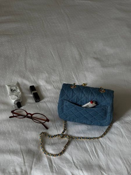 Женская сумка Chanel / Шанель CC мини, из денима, с денимовой фактурой, с золотистой фурнитурой, Китай CHL9019 - S02121-1462594 фото