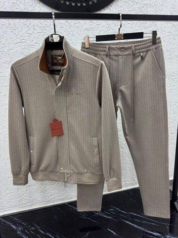 Чоловічий спортивний костюм Loro Piana / Лоро Піана, трикотаж, демісезон, чорний, Туреччина TsLP017 фото