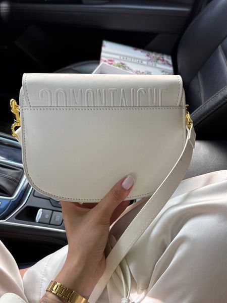 Жіноча сумка Dior / Діор Bobby, з гладкою фактурою, середнього розміру, кремова, Китай pr9999 - S05008-504118 фото