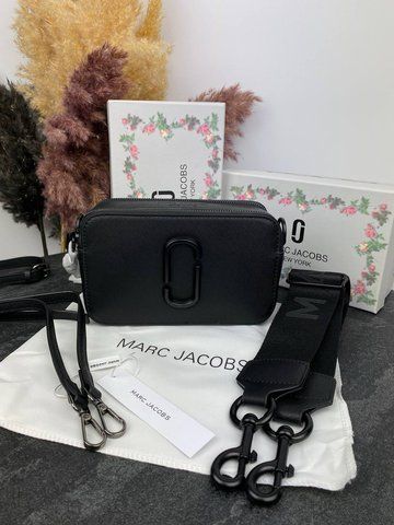 Женская сумка кросс-боди Marc Jacobs / Марк Джейкобс, из натуральной кожи, с длинным ремнем, черная, Китай Р2001-714060 фото