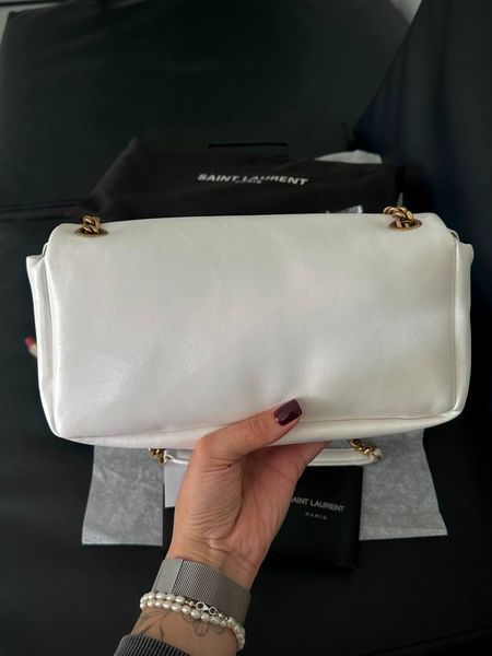 Женская сумка Saint Laurent / Сен Лоран Calypso, кожаная, среднего размера, белая, Китай ysl9002 - S03006-876085 фото