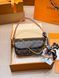 Женская сумка через плечо Louis Vuitton / Луи Виттон Pochette M&eacute;tis, из канваса, коричневая, Китай 7459-1755411 фото