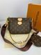 Жіноча сумка через плече Louis Vuitton / Луї Віттон Multi Pochette, з канвасу, коричнева, Китай P1005-714046 фото