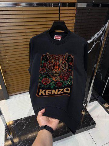 Мужской свитшот Kenzo / Кензо, трикотаж, демисезон, черный, Турция SwiatKNZ009 фото