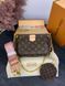 Жіноча сумка через плече Louis Vuitton / Луї Віттон Multi Pochette, з канвасу, коричнева, Китай P1005-714046 фото