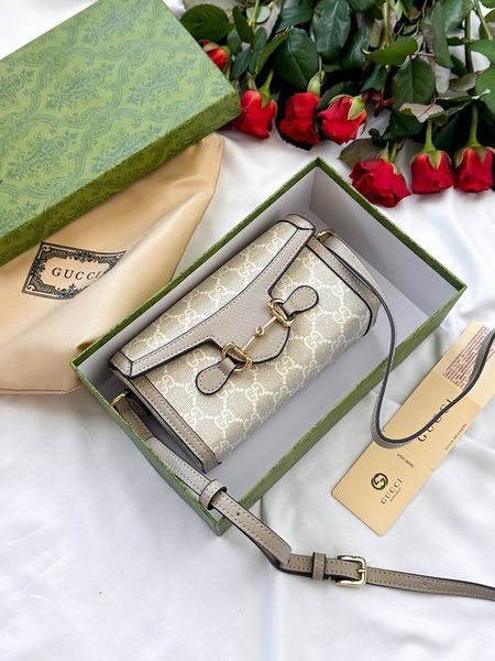 Жіноча сумка Gucci / Гуччі Horsebit 1955 міні, компактна, з коробкою, для жінок, Китай g00177 - S07004-789668 фото