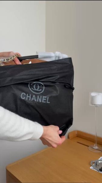 Женская сумка-тоут Chanel / Шанель Shopping 33, с золотистой фурнитурой, коричневая, Китай CHL9044 - S02105-1459401 фото