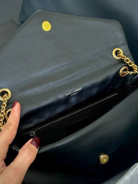 Жіноча сумка Saint Laurent / Сен Лоран Calypso, шкіряна, середнього розміру, чорна, Китай ysl9001 - S03007-842932 фото