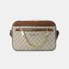 Женская сумка через плечо Michael Kors / Майкл Корс, из канваса, с монограммным принтом, бежевая, Китай #art0478-1048619 фото