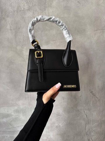 Жіноча сумка Jacquemus / Жакмюс Le Chiquito Moyen Boucle, компактна, для жінок, чорна, Китай pr1015 - S06015-768557 фото
