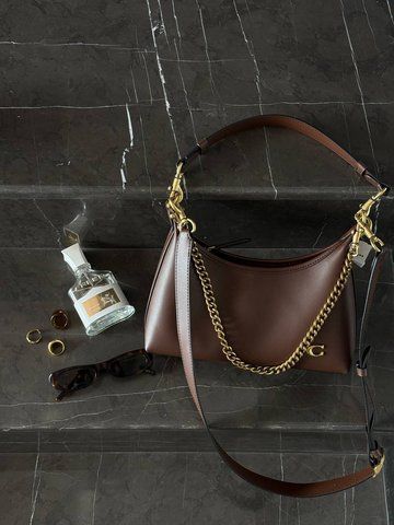 Женская сумка на плечо Coach / Коуч Juliet, среднего размера, с коробкой, коричневая, Китай pr01991 - S01096-1078039 фото