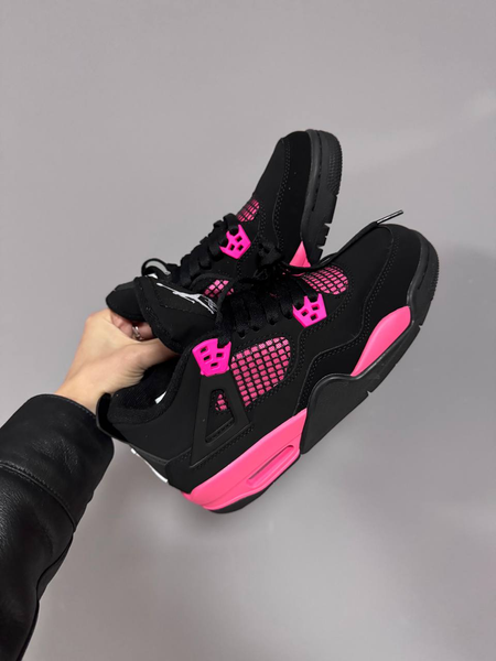 Чоловічі кросівки Jordan / Джордан 4 Retro Neon Pink, рожеві, демісезонні, на шнурівці 2070-1329510 фото