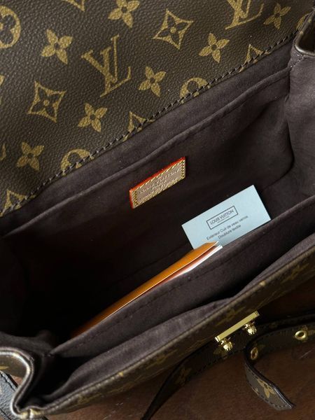 Жіноча сумка-пошет Louis Vuitton / Луї Віттон Pochette M&eacute;tis, середнього розміру, коричнева, Китай pr9901 - S04037-765224 фото