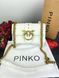 Женская сумка через плечо Pinko / Пинко, из натуральной кожи, с золотистой фурнитурой, черная, Китай P14007-802381 фото