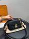 Женская сумка через плечо Louis Vuitton Pochette M&eacute;tis East West, из натуральной кожи, черная, Китай 7463-1544364 фото