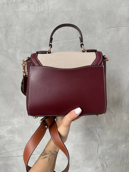 Женская сумка на плечо Coach / Коуч Hero, текстильная, среднего размера, коричневая, Китай co5015 - S01039-799410 фото