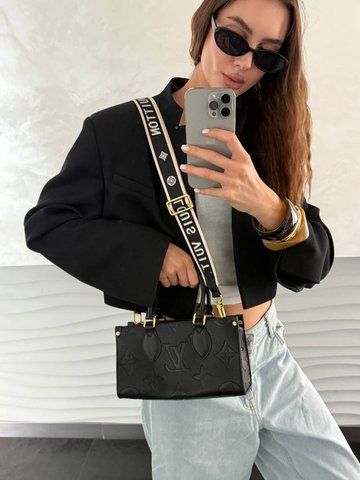 Женская сумка Louis Vuitton / Луи Виттон OnTheGo East West, среднего размера, черная, Китай lv1035 - S04017-1280834 фото