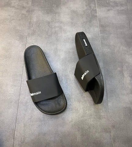 Чоловічі мюлі Balmain / Бальман, комбінований матеріал, весна-літо, сірий, Туреччина SlBLN001 фото