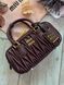 Женская стеганая сумка Miu Miu / Миу Миу Arcadie Matelass&eacute;, из кожи наппа, шоколадная, Китай 012469-1136753 фото
