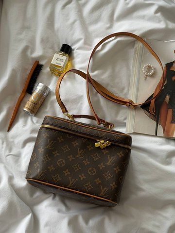 Женская сумка-кейс Louis Vuitton / Луи Виттон Nice BB, из канваса, с монограммным узором, Китай pr7358 - S04050-1469668 фото