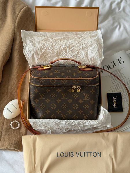 Жіноча сумка-кейс Louis Vuitton / Луї Віттон Nice BB, з канвасу, з монограмним візерунком, Китай pr7358 - S04050-1469668 фото