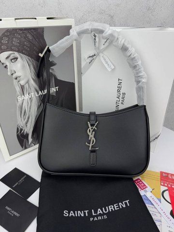 Женская сумка-хобо Yves Saint Laurent / Ив Сен-Лоран Le 5 &agrave; 7, из натуральной кожи, черная, Китай P5054-1231927 фото